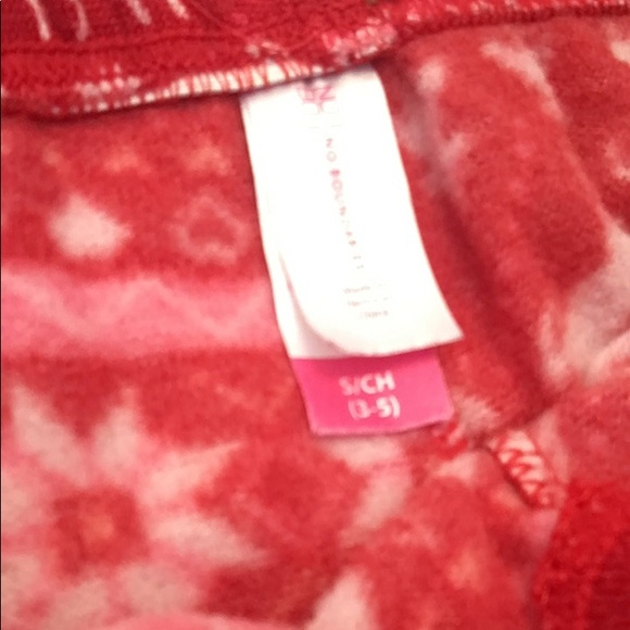 No Boundaries Holiday Winter Snowflake Reindeer Print Fleece Leggings - Picture 3 of 3